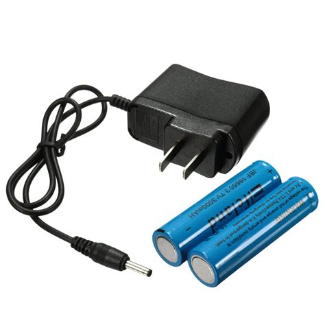 Professional Plastic 4.2V 3.5mm US Plug Charger For LED flashlight LED Light camping torch+ ...