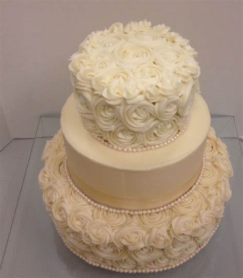 Rosette Wedding Cake - CakeCentral.com