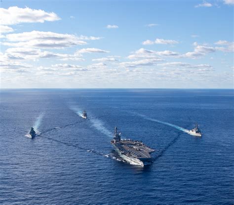 Carrier Strike Group 4 Exercise Enhances Beginning of Gerald R. Ford Inaugural Deployment with ...