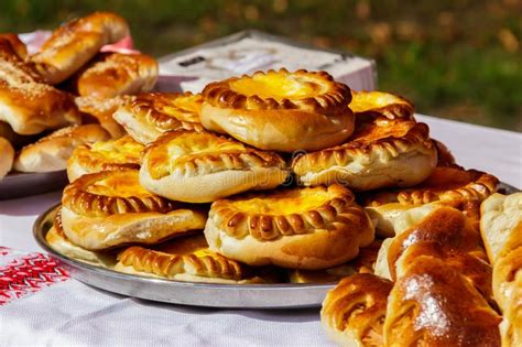 Sweet Buns in a Tray on a Table Stock Photo - Image of cafe, nutrient: 147876406