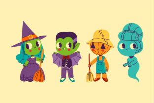 Halloween Characters Collection Graphic by fathstudio · Creative Fabrica