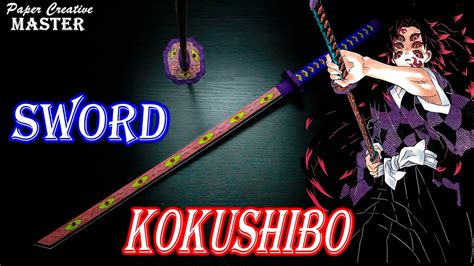 How to make a Kokushibo sword out of paper. Demon Slayer - YouTube