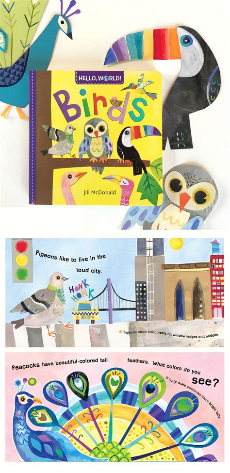 Birds part of the Hello, World! board book series by Jill McDonald for Random House Kids ...