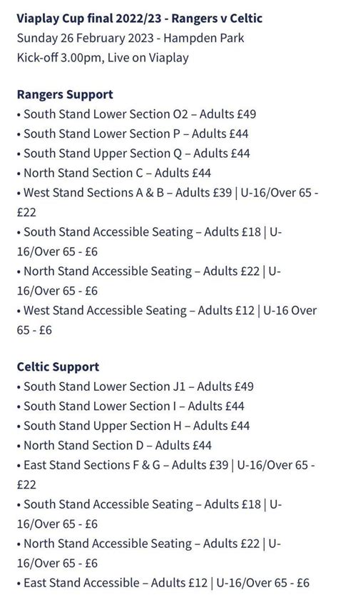 Ticket pricing for the League Cup Final : r/ScottishFootball