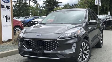 2020 Ford Escape Titanium Hybrid AWD Review | Island Ford - YouTube