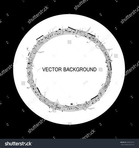 Vector Music Background Stock Vector (Royalty Free) 399299218 ...