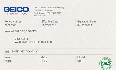 30 Geico Insurance Card Template Download