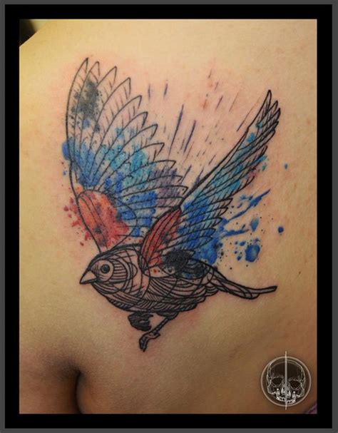 Pigeon tattoo, Tattoos, Watercolor tattoo