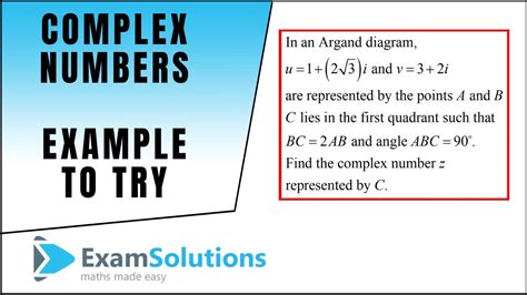 Complex Numbers - Examples | ExamSolutions - YouTube