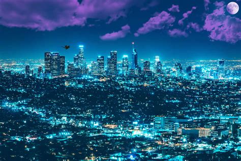 Los Angeles Skyline Wallpapers - Top Free Los Angeles Skyline ...