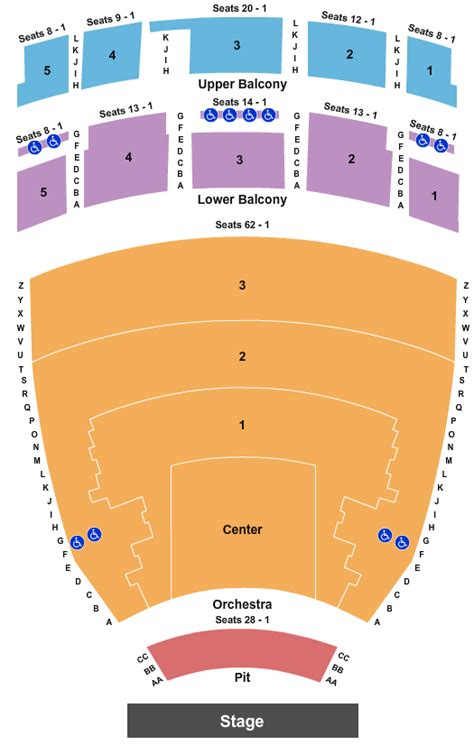 Smith Concert Hall at the Von Braun Center Seating Chart