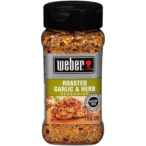 Weber Roasted Garlic & Herb Seasoning - 7.75 Ounce - Walmart.com