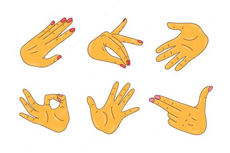 Free Vector | Hand drawn emoji hands element