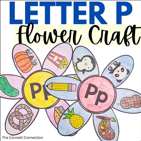 Letter P Flower Craft - A Letter Recognition Craft - Classful