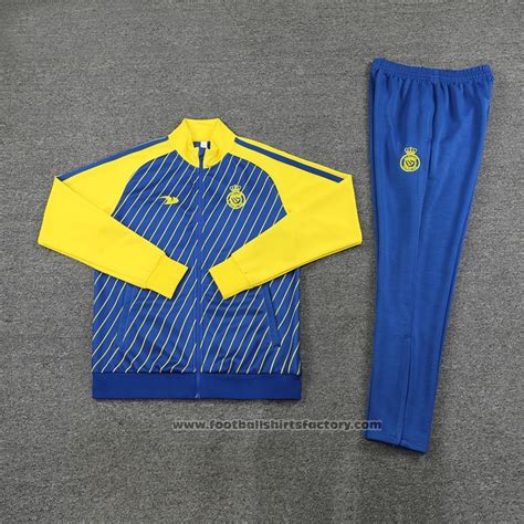 Buy Jacket Tracksuit Al Nassr 2023-2024 Blue at Footballshirtsfactory