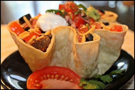 Sandra's Alaska Recipes: SANDRA’S FIESTA TACO SALAD in BAKED TORTILLA BOWLS