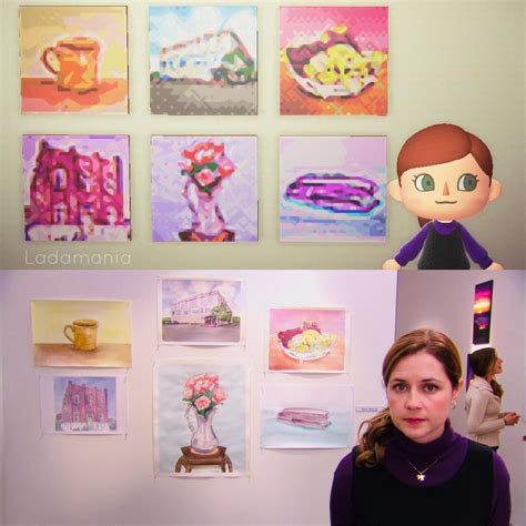 Recreated Pam’s art show from The Office : r/AnimalCrossing