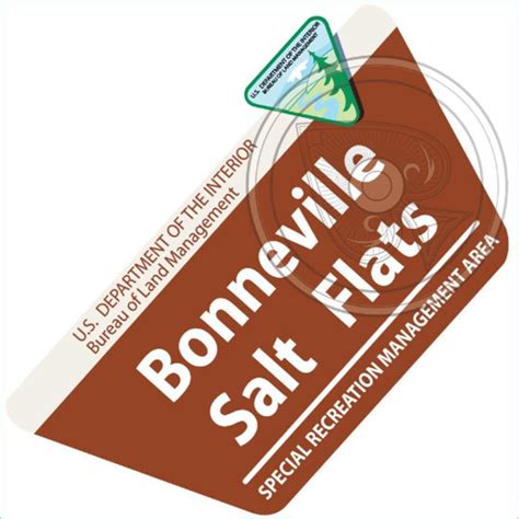 Bonneville Salt Flats Sign Sticker - Etsy