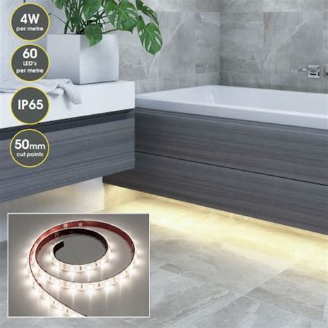 Bathroom LED Lighting Strips IP65 Various Sizes 4 watts per metre ...