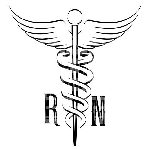 Registered Nurse Logo Symbol RN SVG File - Etsy