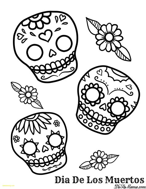 Dia De Los Muertos Skull Drawing at PaintingValley.com | Explore ...