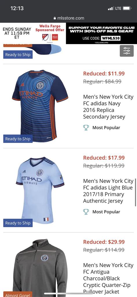 Jerseys are going for $12!!! : r/NYCFC