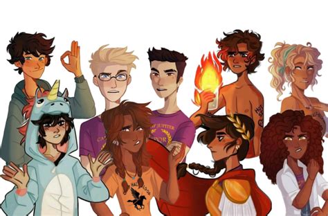 The seven plus Nico and Reyna Fanart Collage | Percy jackson books ...