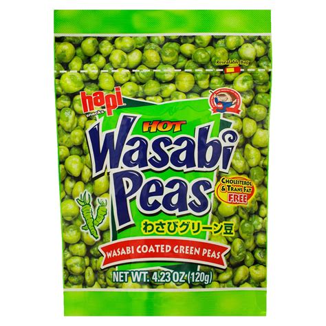 Hapi Hot Wasabi Peas 4.23oz in 2021 | Wasabi peas, Pea snacks, Snacks