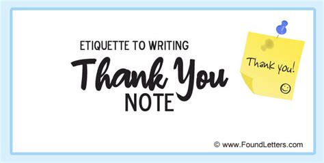 Perfect Etiquette to Writing Thank You Note | Tips