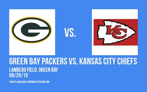 NFL Preseason: Green Bay Packers vs. Kansas City Chiefs Tickets | 29th ...