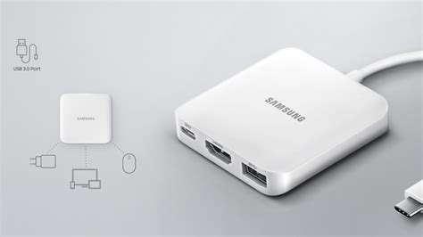 HDMI,USB 3.0,USB-C Multiport Adapter TabPro S Black | Samsung UK