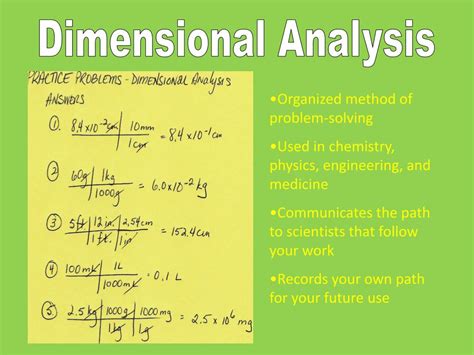 PPT - Dimensional Analysis PowerPoint Presentation, free download - ID ...