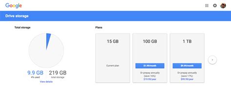 Google Drive adds discounted, annual subscriptions for 100GB and 1TB of storage