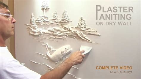 Mater of Plaster Painting on Drywall Art - YouTube | Drywall art, Plaster wall art, Plaster paint