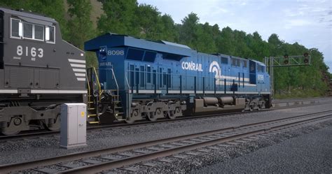 Norfolk Southern ES44AC Heritage Unit 8098 in Conrail Livery - Train ...