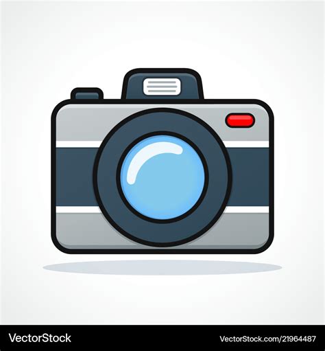 Camera icon design clipart Royalty Free Vector Image