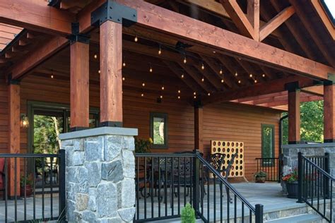 Faux Cedar Columns Front Porch — Randolph Indoor and Outdoor Design