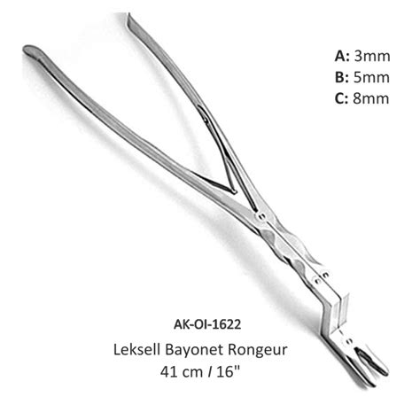 Leksell Bayonet Rongeur - Akhyar Surgical