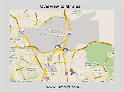 Canyon View Officer Housing Map to Miramar - USMC Life