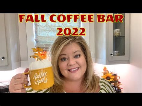 FALL COFFEE BAR 2022!! Fall Coffee Bar Decor Ideas!! - YouTube