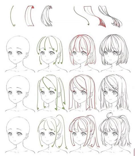 22 How to Draw Hair Step-by-Step Tutorials - Beautiful Dawn Designs in 2020 | Anime drawings ...