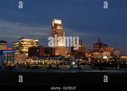 Omaha, Nebraska skyline at night Stock Photo: 53068357 - Alamy