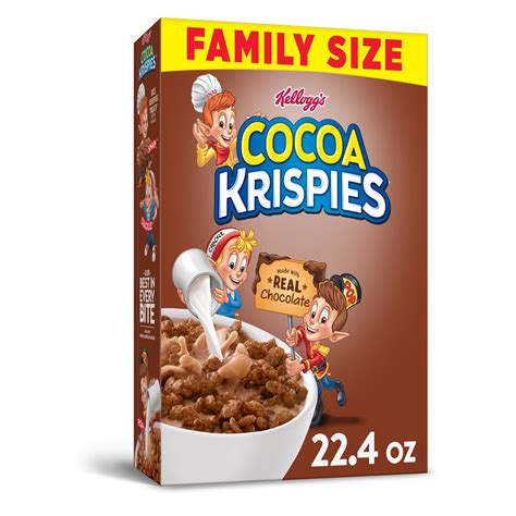 Kellogg's Cocoa Krispies, Breakfast Cereal, Original, Family Size, 22.4 Oz - Walmart.com ...