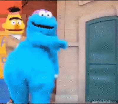 When I Step Into The Club GIF - SesameStreet CookieMonster Dance - Discover & Share GIFs