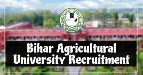 Bihar Agricultural University Young Professional Recruitment 2020