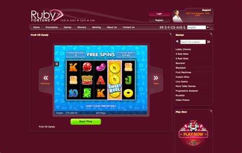 Ruby Fortune Casino 🎖️ 40 Free Spins for $1