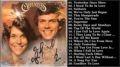 The Carpenters's Greatest Hits Best songs of The Carpenters | Best ...