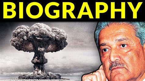 AQ Khan Biography - Father of Pakistan's Nuke - YouTube