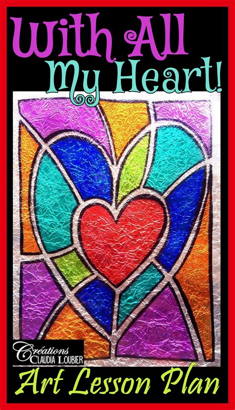 With All My Heart! Here is a fun project for your students to express themselves an original and ...