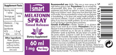 Melatonin Spray Supplement 1 mg with Timed Release Benefits